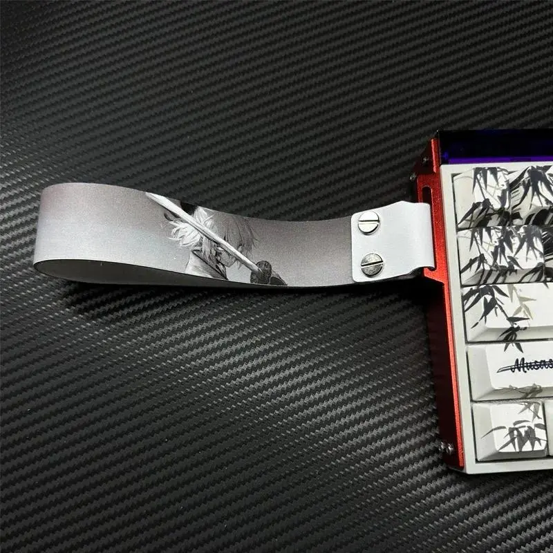 77Gaming Soft Keyboard Strap - DIY Anime Customizable Keypad Charm Decor Accessory for Wooting MAD 60HE PC Gaming Keyboards