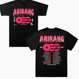 Arirang World Tour 2026 Merch T-shirt Summer Unisex Short-sleeved Fashion Y2K Casual Stylish Design Tee Tee Gift, Unisex Tee, Streetwear Soccer Tee. 734 8TR