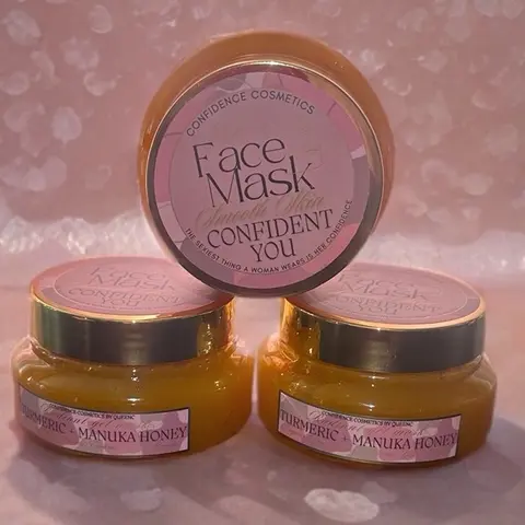Turmeric + Manuka Honey Gel Mask for uneven skin tone, and Comfort + radiance