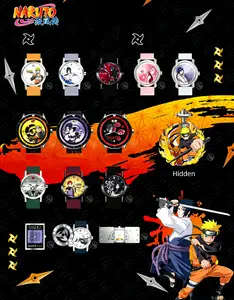 [New Product ] MINISO Naruto Shippuden Bond of Shinobi Watch Blind Box,Mystery Anime Wristwatch Toy Capsule, Akatsuki Sasuke Kakashi Itachi Collectible Watches, Retro Stylish Design Trendy Watch,Gifts for Anime Fans,Holiday Gift Birthday Gift,Summerwins