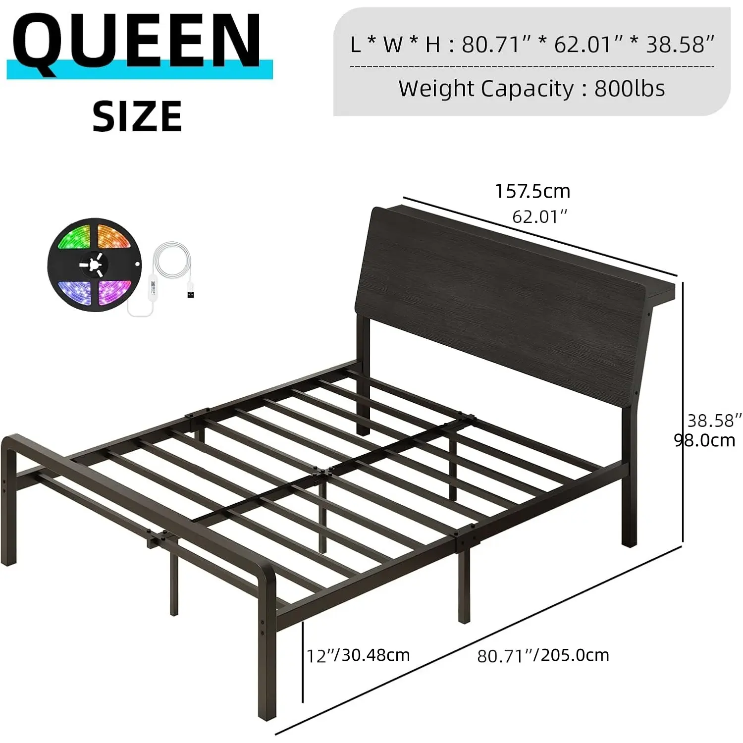 Queen Size Black