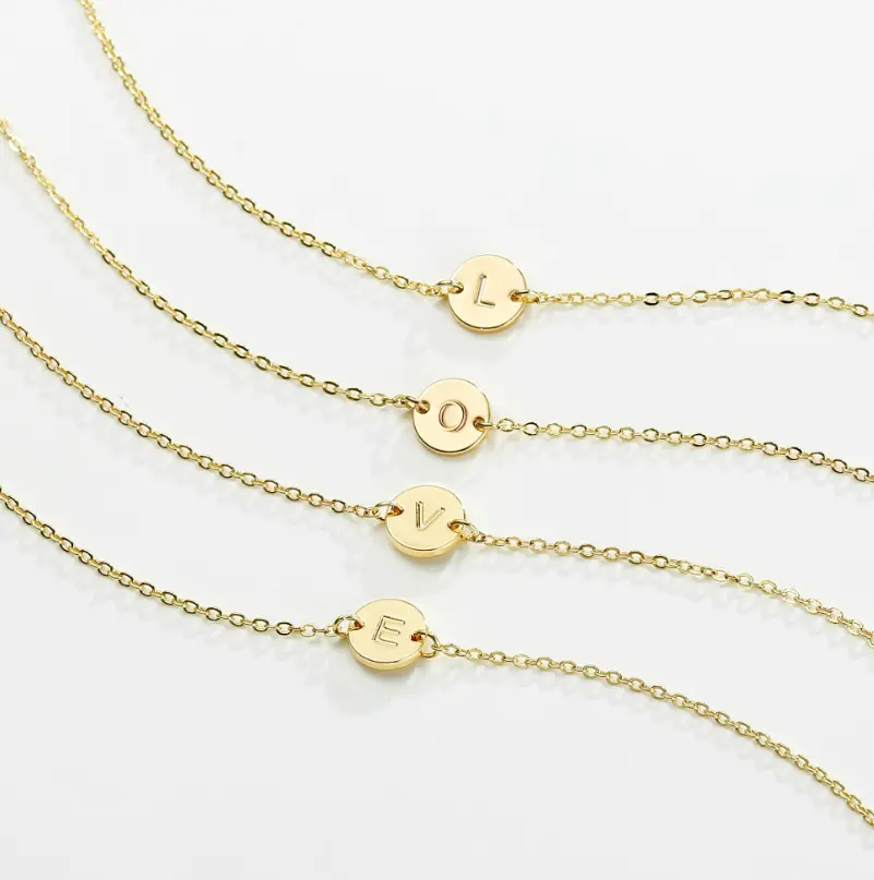 Gold Initial Bracelet for Women Trendy - Personalized A-Z Letter Cute Bracelet for Women, Gold Jewelry Gifts for Women - Letter E