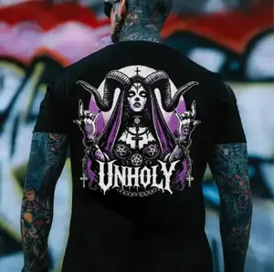 UNHOLY Devil Nun T-shirt, Nun Graphic Hoodie, Unholy Shirt, Halloween Shirt, Dark nun Crewneck Sweatshirt