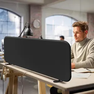 Desk Divider, Movable Desk Panel Privacy Partition for Home Office Student Classroom Study, Free Standing, Scratch Resistance, 48"x18", Midnight