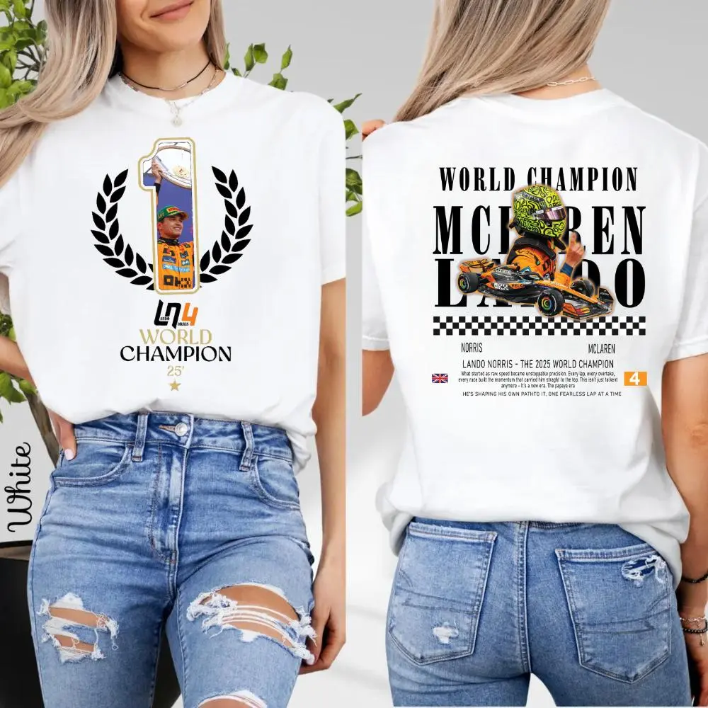 LN4 Racing Graphic Shirt – Lando Norris 25 Inspired Unisex Tee for Motorsport Fans and Streetwear Lovers