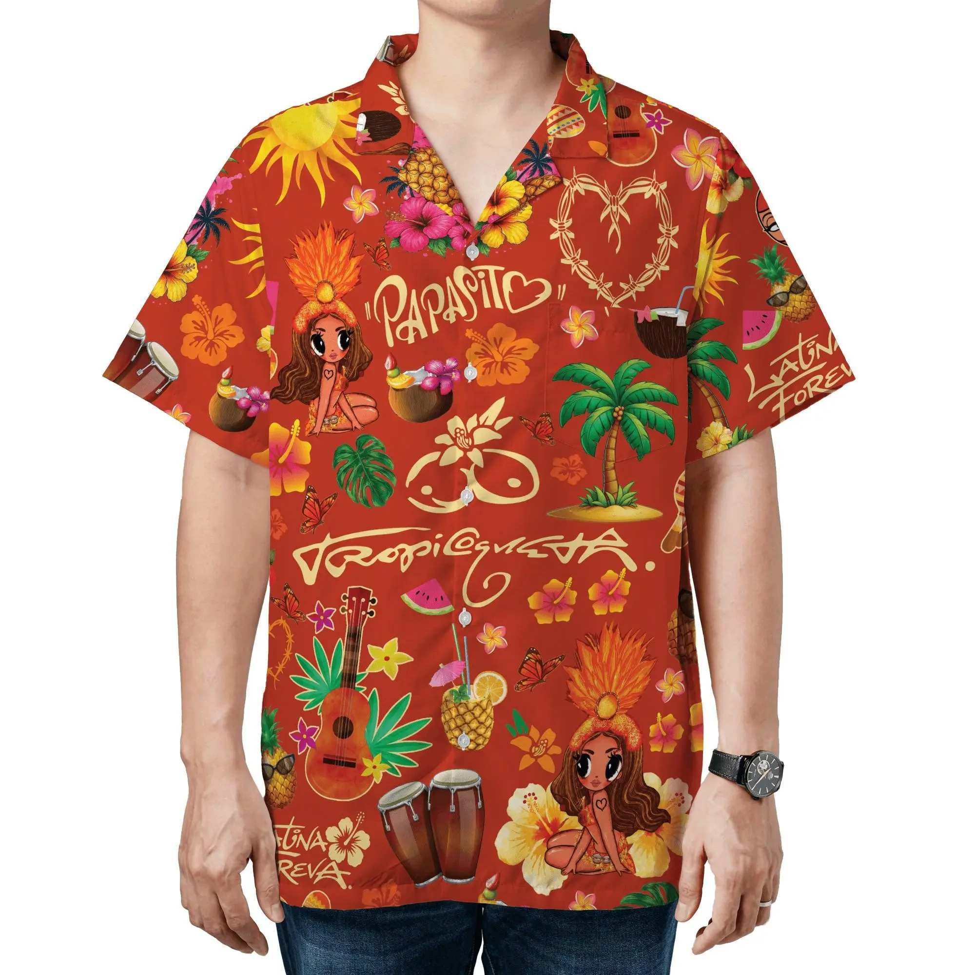 [HOT] Summer Festival Orange Hawaiian Gift For Fans Tour 2026 Hawaiian Shirt, Unisex Hawaiian Shirt