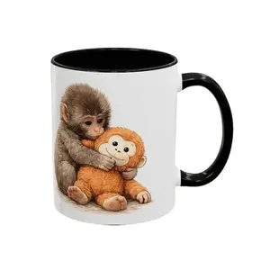 Punch Monkey Inspired Mug, Accent Coffee Mug 11oz or 15oz - mnk10012