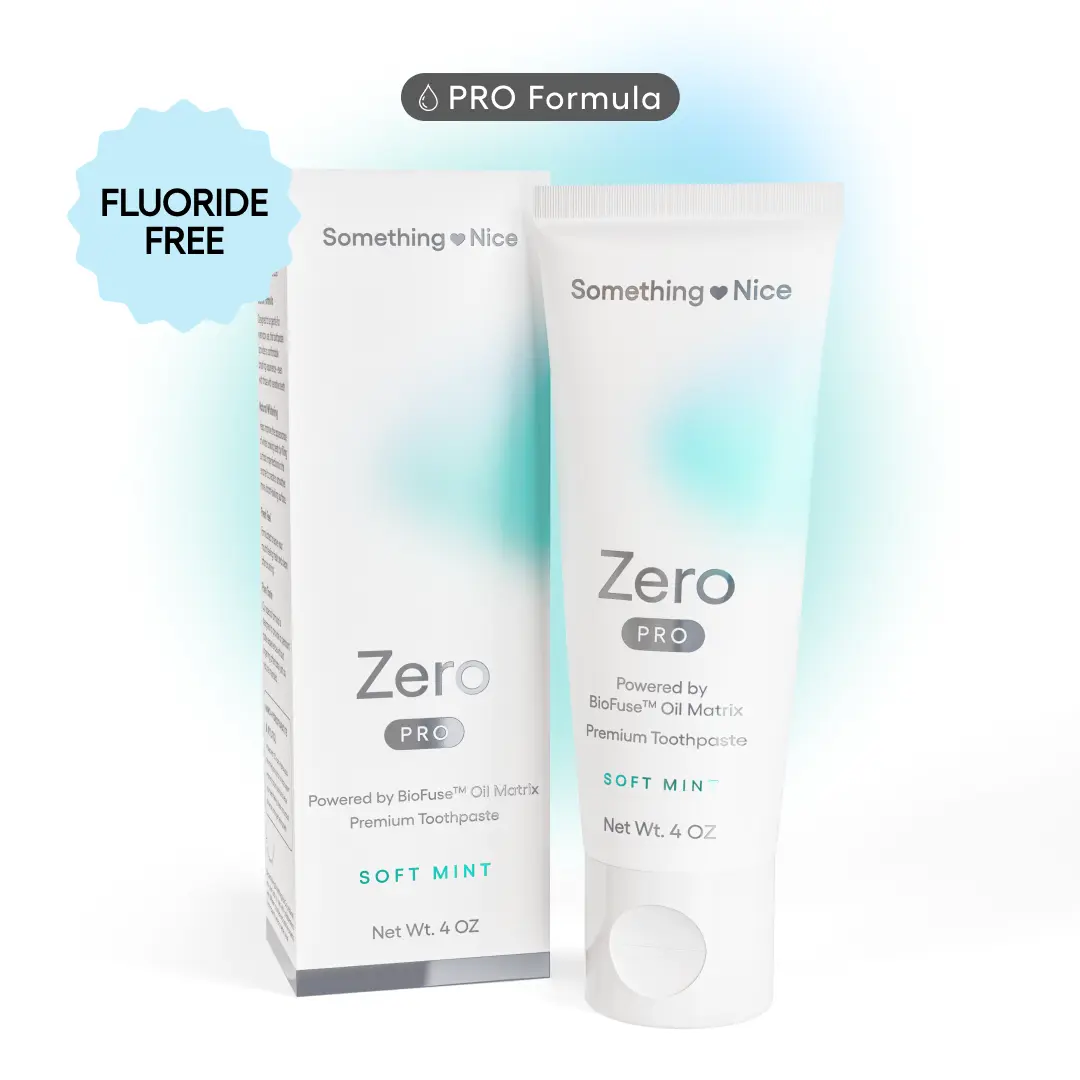 Zero Pro Toothpaste with BioFuse Oil Matrix, 10% Nano-Hydroxyapatite, Xylitol, and Pure Taste Formula with No Fluoride, SLS, Titanium Dioxide, Or Parabens