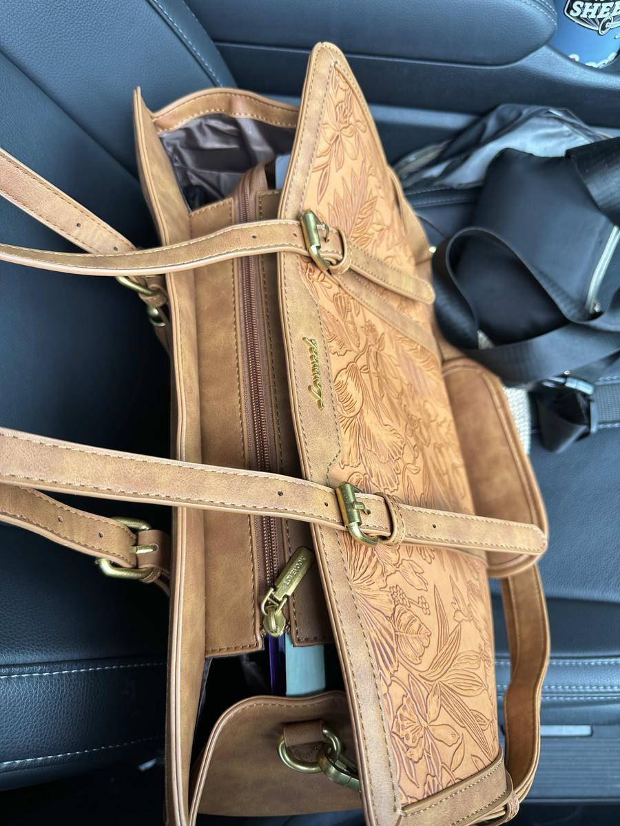 Item: Brown Embossed(Leather), 15.6''