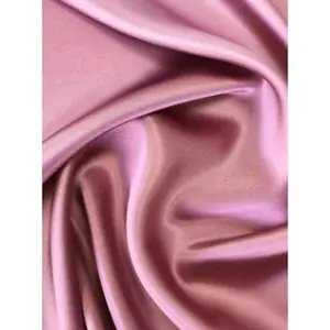 Mauve Silky Stretch Satin
