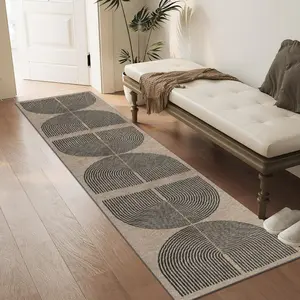 Velvet long strip pattern printed carpet, home decorative carpet, available in multiple sizes, soft and non-shedding, Home Decorative Rug