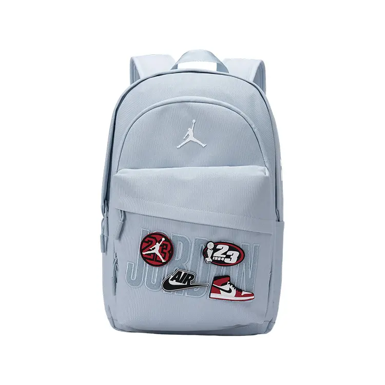 Unisex Jordan Polyester Patchable Backpack, Medium Size, Slate Blue (Luggage & Bags Functional Backpack)