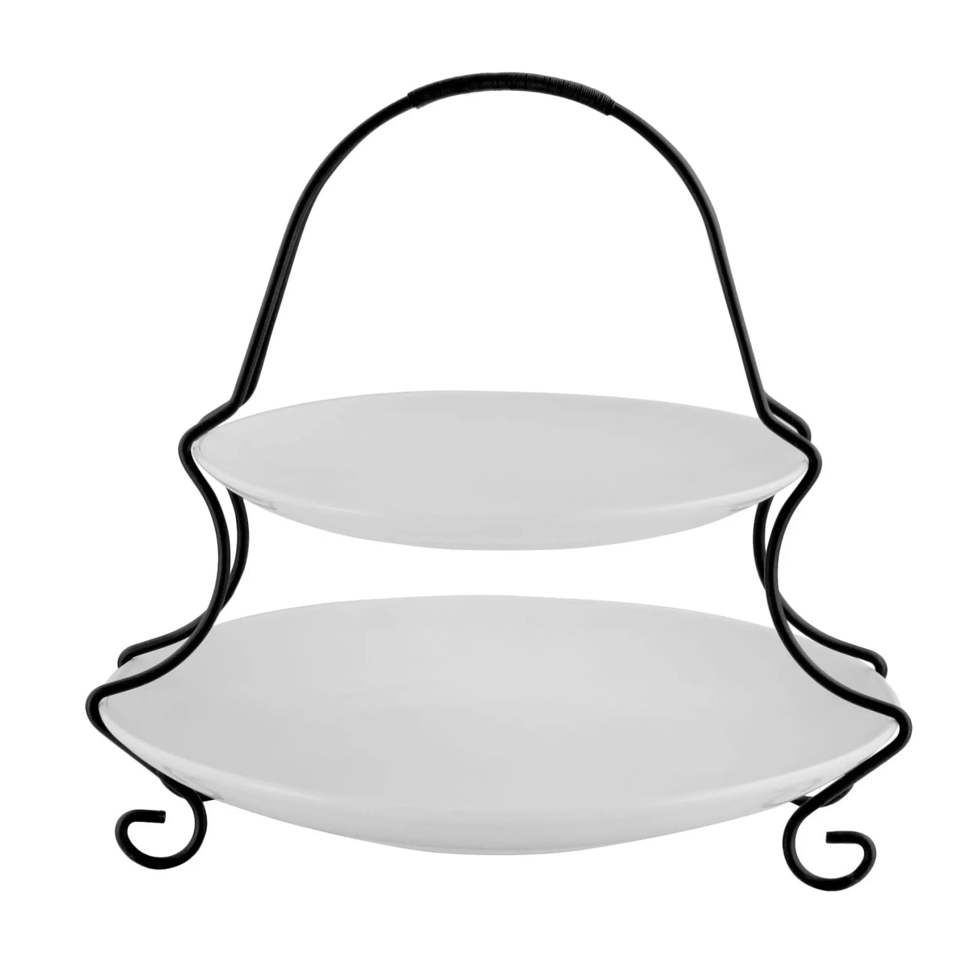 Gracious Dining 2 Tiered Serving Set with MetalRack