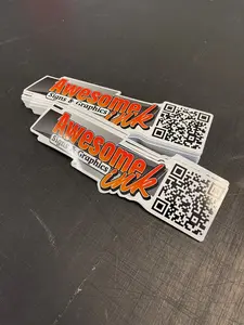 Custom QR Code Die-Cut Decals 2 Inch - 8 Inch