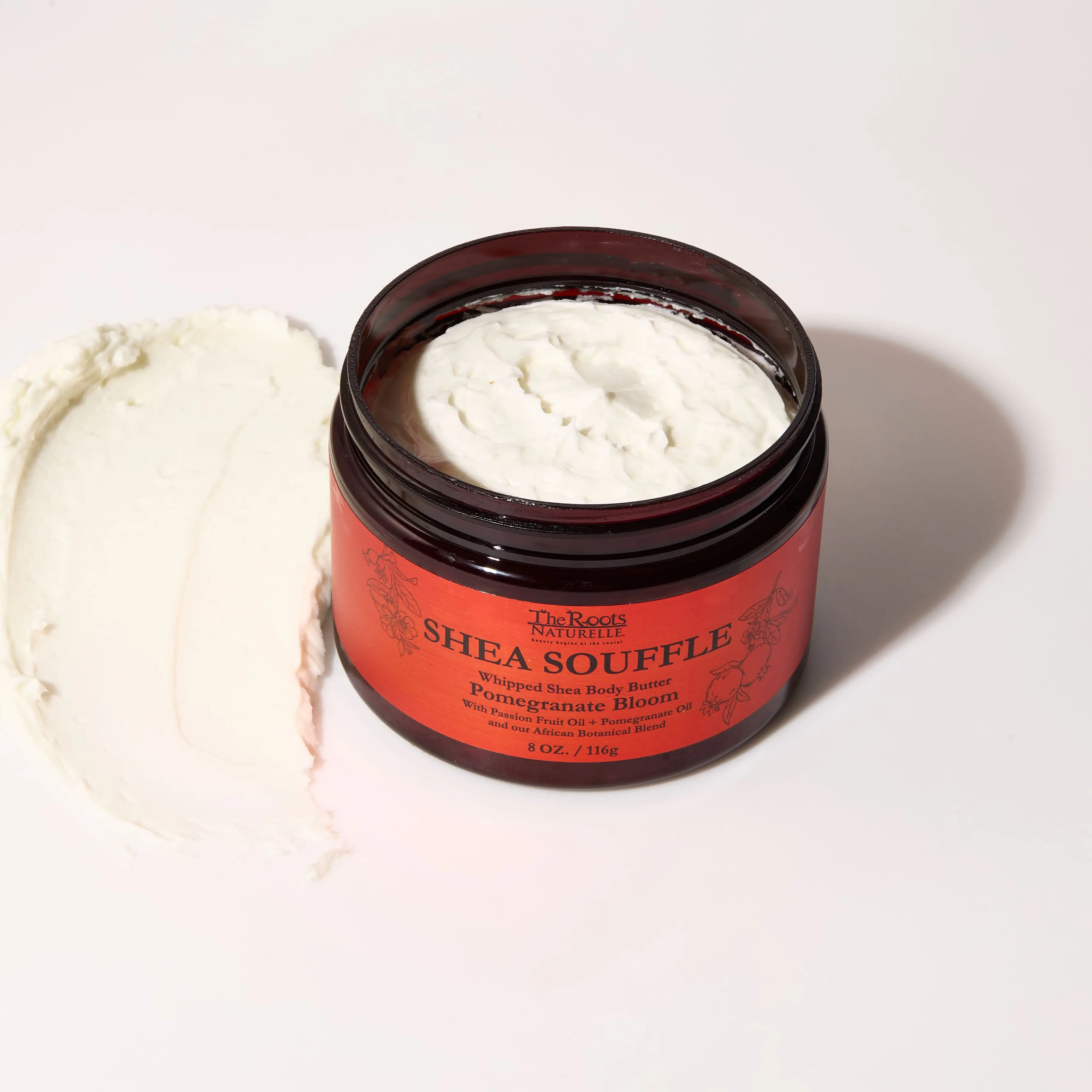 Whipped Shea butter Body Butter Souffle Pomegranate Bloom Great for Postpartum care 8 oz