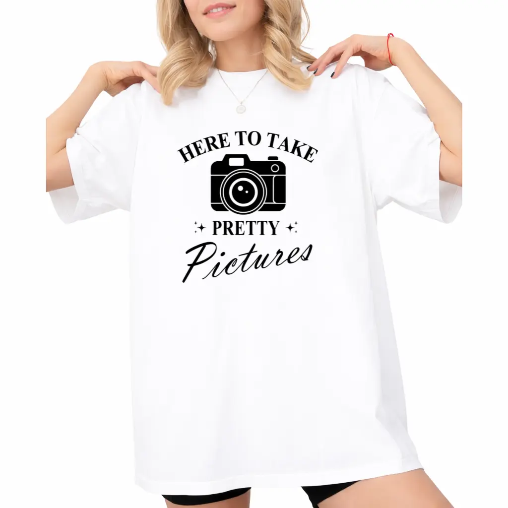 Photography for Photographer here to take Pretty Pictures Performance T-Shirt Apparel Tops