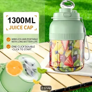A Portable Juicing Cup with Large Capacity, Multi-functional Wireless Juicer, USB Rechargeable Portable Juicing Cup, Personal Fruit And Vegetable Milkshake Mixer, Suitable for Home Use, Travel And Outdoor Camping