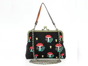 Mushrooms Kisslock Bag   