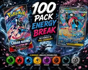 Chaos Rising 100 Booster Packs Energy Break! (READ DESCRIPTION!)