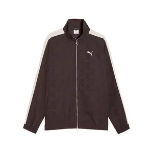 PUMA Mens T7 Jacquarded Woven Relaxed  Athletic Outerwear Casual - Brown