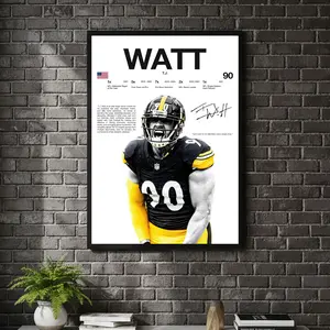 [ SPORT UNFRAMED - SALE UP TO 45% ] T.J. Watt - Hardline Series Football Sports Poster