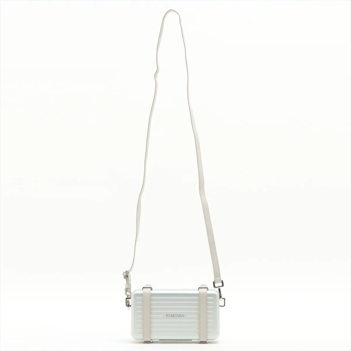 Pre-owned Dior Metal and Leather Crossbody Bags Silver Trunk Metal Crossbody Bag Purse Full Set