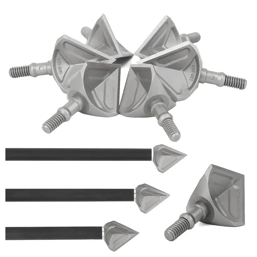 Metal Fixed-Blade Broadheads, 6-Piece 40g Arrowhead Set with Detachable Design and Universal Fit for Hunting Purposes, Arrows, 4Cm, 6 Pieces, Functional, Convenient, Easy Replacement, High Compatibility