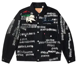 Denim Tears X Stussy X Our Legacy TTL Black Denim Jacket Size MD