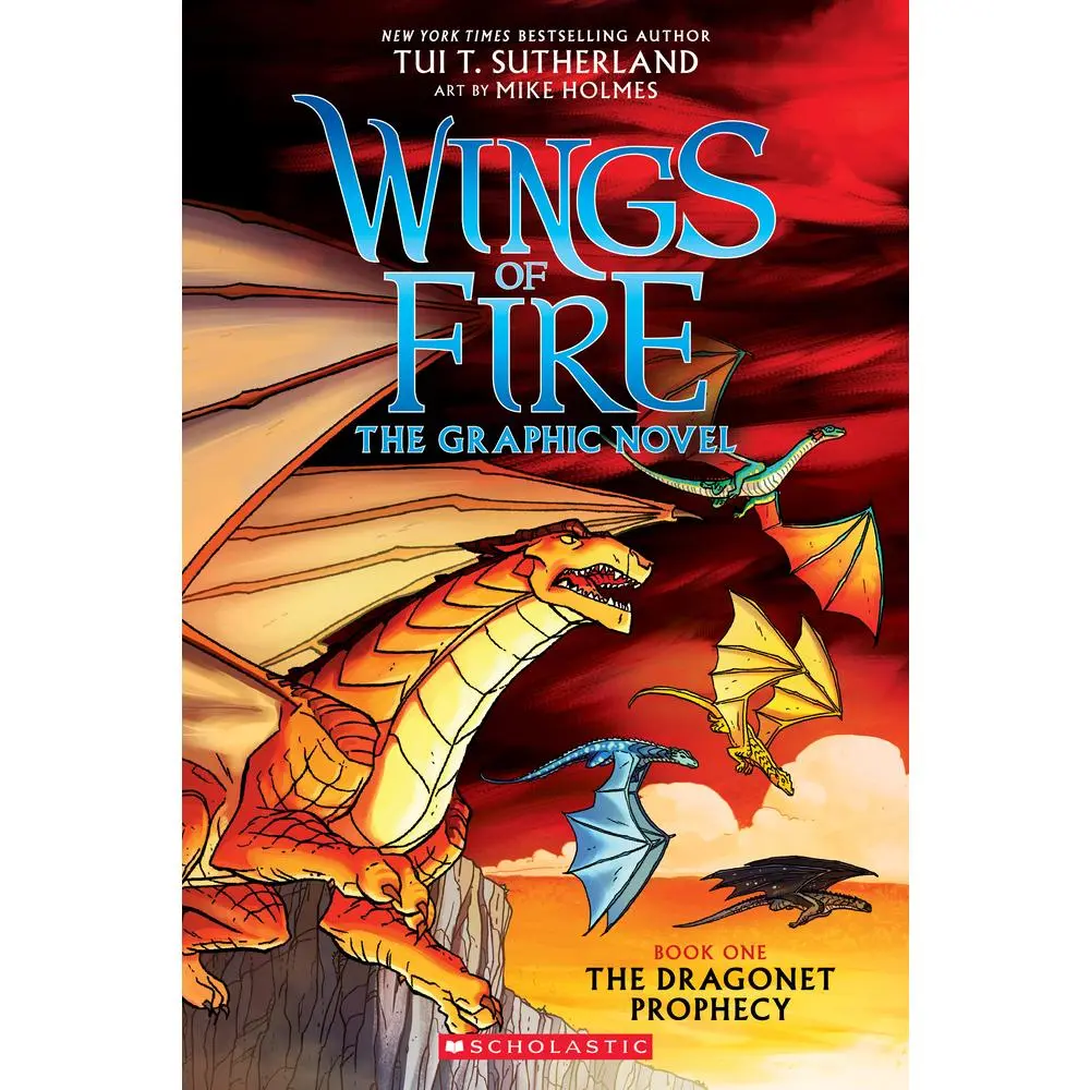 USED Book - Wings of Fire: The Dragonet Prophecy: A Graphic Novel (Wings of Fire Graphic Novel #1): Volume 1 by Sutherland, Tui T. (Paperback) - english