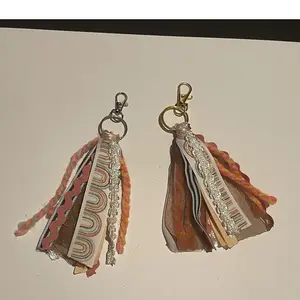 Desert Rainbow Tassel Purse Charm Keychain for Women - Perfect for Keys, Junk Journals, and Zippers perfect gift mom keychain