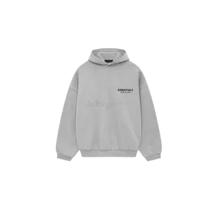 Fear of God Essentials Fleece Light Heather Grey Hoodie (FW24)