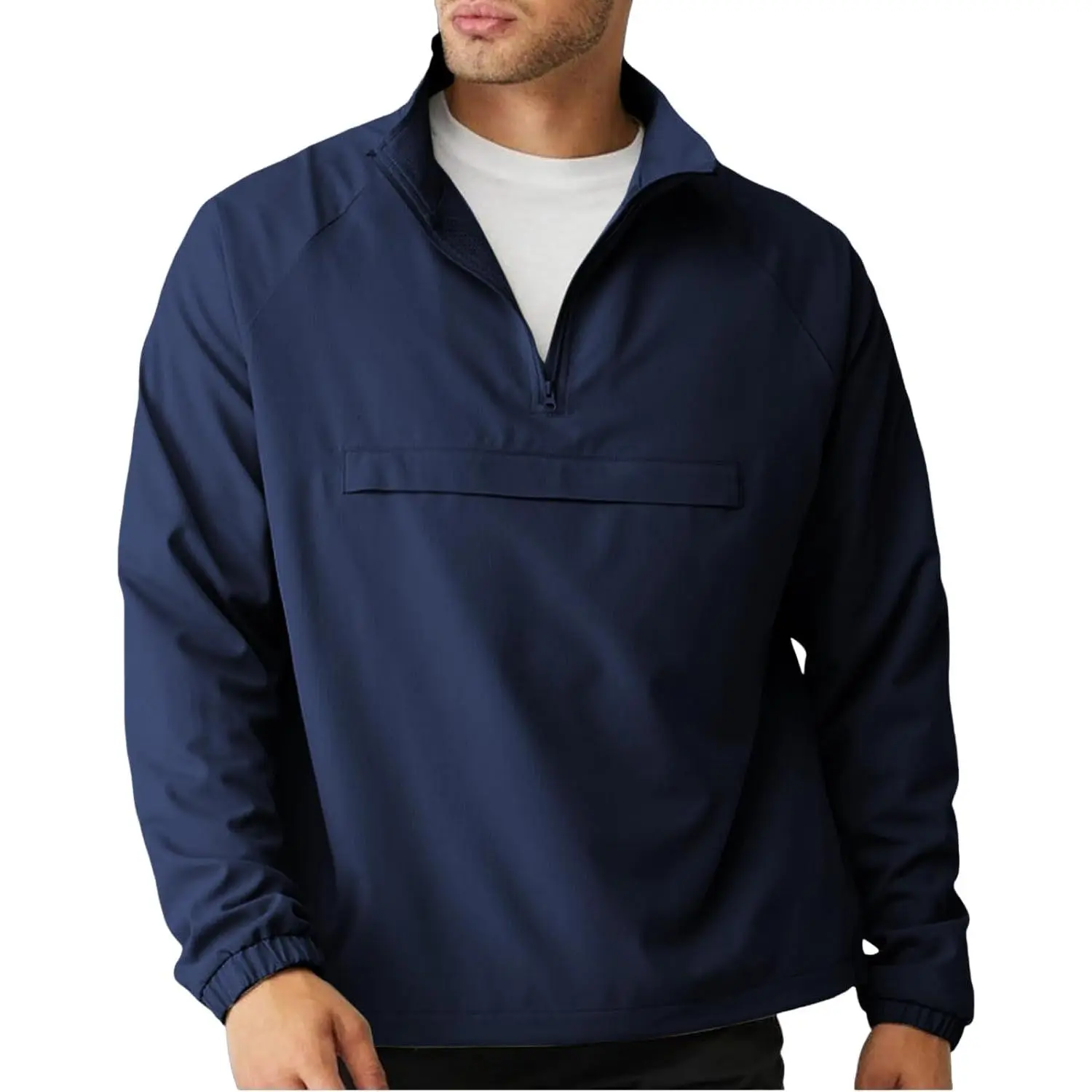 SEGANUP Men's Lightweight Quarter Zip Pullover Windbreaker for Golf, Hiking, and Running Wind Breaker Jackets with Pocket