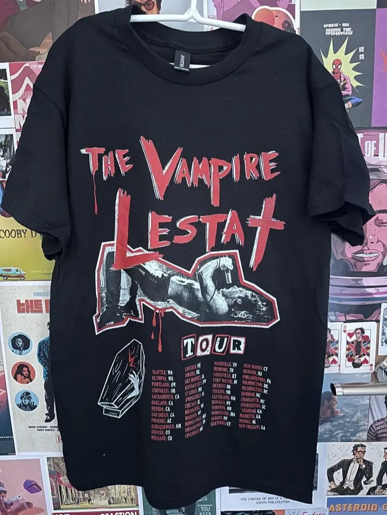 Vintage The Vampire Lestat 2026 Tour Graphic Shirt, Retro 90's Movie Tshirt, Interview with the Vampire Gift for Lestat