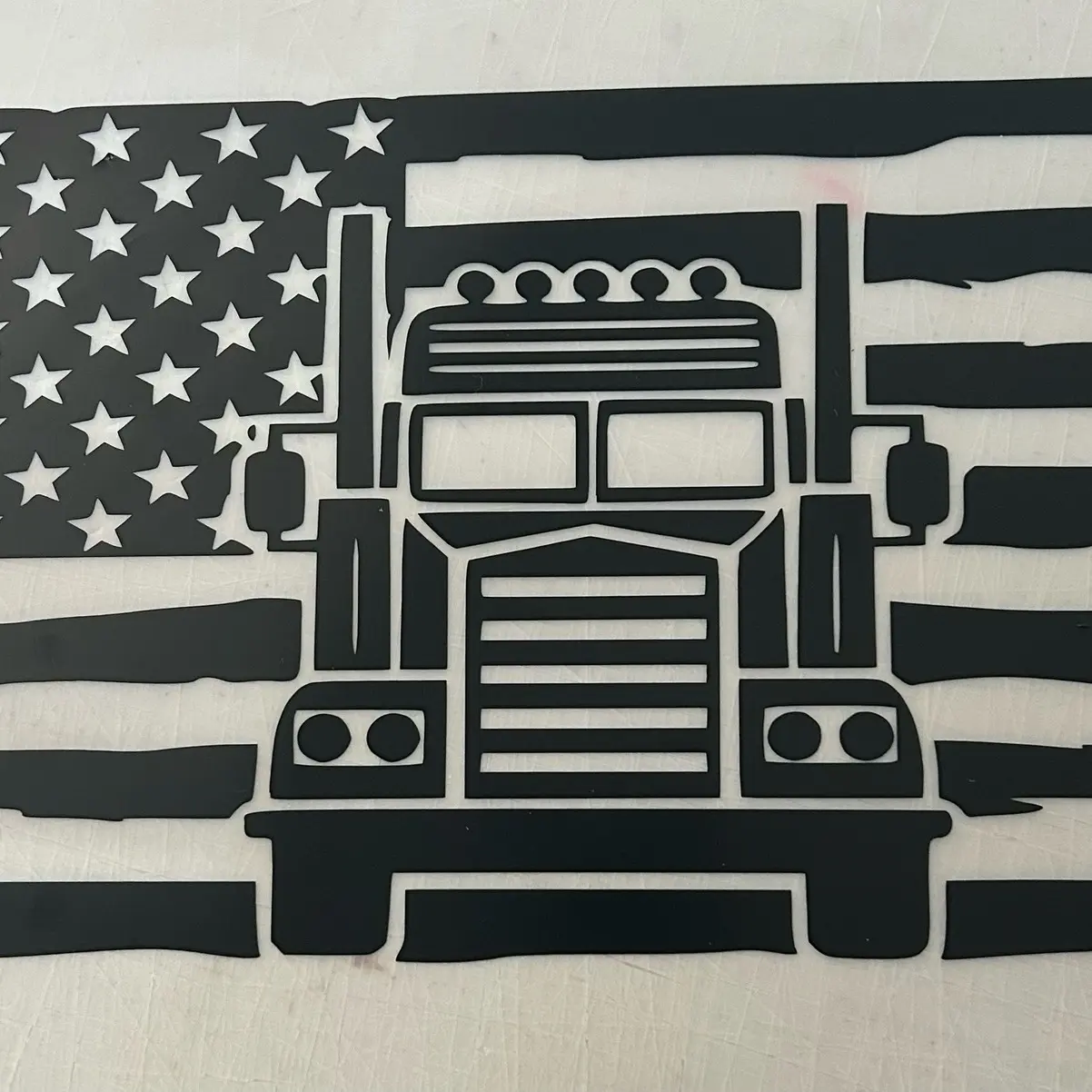 Semi truck flag decal Semi truck flag decal