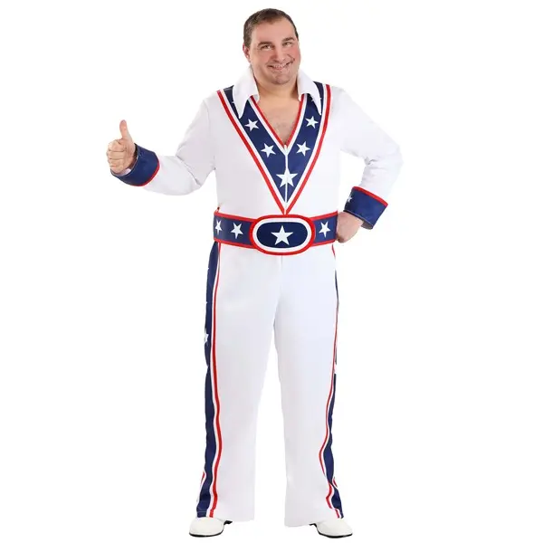 Plus Size Eddie Kablooie Stunt Daredevil Costume for Men