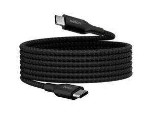 Belkin 240W USB-C to USB-C Cable - 480 Mbps - Nylon, Braided - M/M - 2m/6.6ft - Black - CAB015bt2MBK