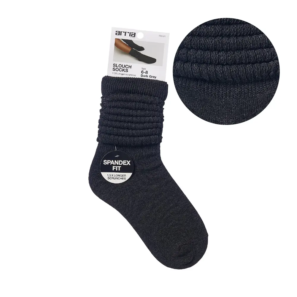 Arria Extra Long Soft Cotton Trendy Slouch Socks