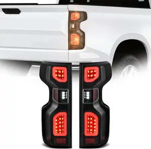 YITAMOTOR LED Tail Light Assemblies Compatible with 2019-2023 Chevy Silverado 1500/2022 Chevy Silverado 1500 LTD Tail Lamp Clear Lens Taillights Replacement - Pair Set