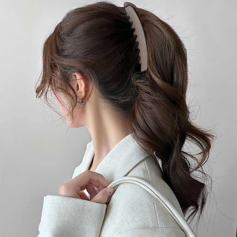 Popular banana hair clip, large size for thick hair, back-of-the-head clip, high ponytail claw clip, vertical clip that doesn't damage hair, twist clip