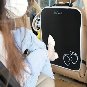 Car Seat Back Protector, Anti-kick Mat, Footprint Design Car Seat Back Protective Cover, Seat Covers, Easy Installation Car Accessories for Most Vehicles