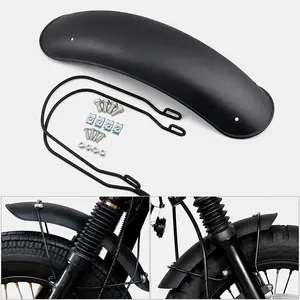Universal Short Front Fender Mudguard Matte Black for Harley Bobber Cafe Racer