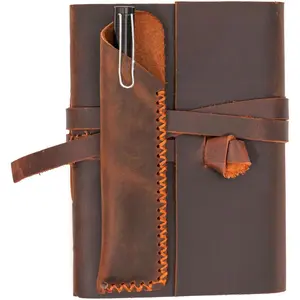 Leather Journal  260 Pages ( Brown, 4"x6")