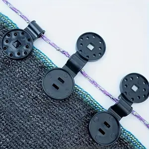 20-Pack PE Material Heavy-Duty Shade Cloth Clips, Universal Locking Clamps with Tensile Strength Under 122 Pounds for Garden, Farm, Camping Tents, Outdoor