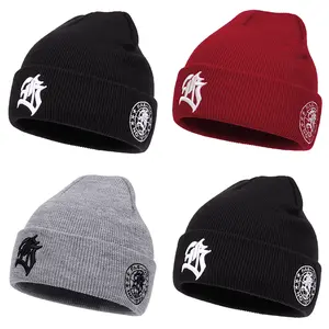 NEW HATS FB letter embroidery Beanie Hat Everyday Wear Keep Warm Durable Knitted Hat Hip Hop Skullcap Brimless Cap