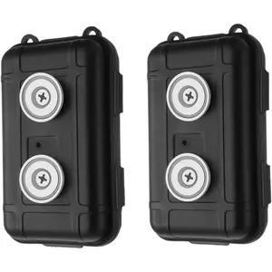 2 Pack Magnetic Key Holder Box-Waterproof & Dustproof Hide a Key Box For Car,Home, Outdoor Use