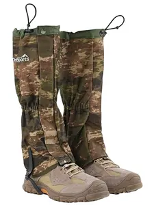 Camo Waterproof Adjustable Gaiters for Hiking, Hunting & Snow | Ideal for Mud, Sand & Mountain Adventures