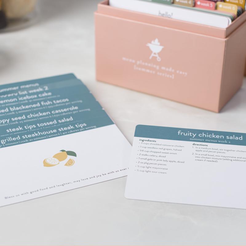 Top Selling PPP Summer Menu Plan with 72 Recipes Dinner Meal Prep