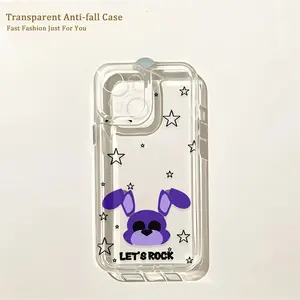 Cartoon-F-Five Nights at Freddy's Phone Case, Compatible with iPhone Models 17-11 Pro Max, Clear Tpu Material, Flexible & Durable Design