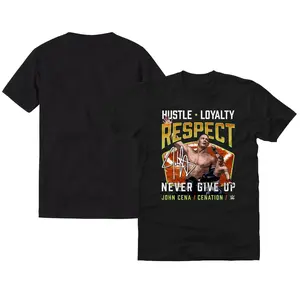 1Men's Black John Cena & Batista Rivals T-Shirt