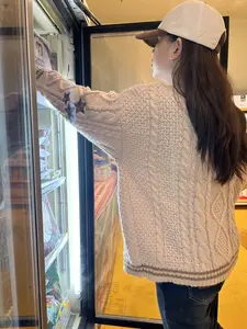 Girls star pattern embroidered cardigan, Valentine's Day gift for girlfriend, suitable for spring and autumn, Taylor cardigan, Brown cardigan, casual long-sleeved cardigan